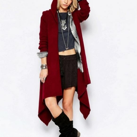 Free People Asymmetrical Sloane Cardigan Sweater - Picture 2 of 12